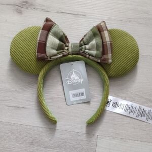 Disney Green Plaid Minnie Mouse Ears Headband